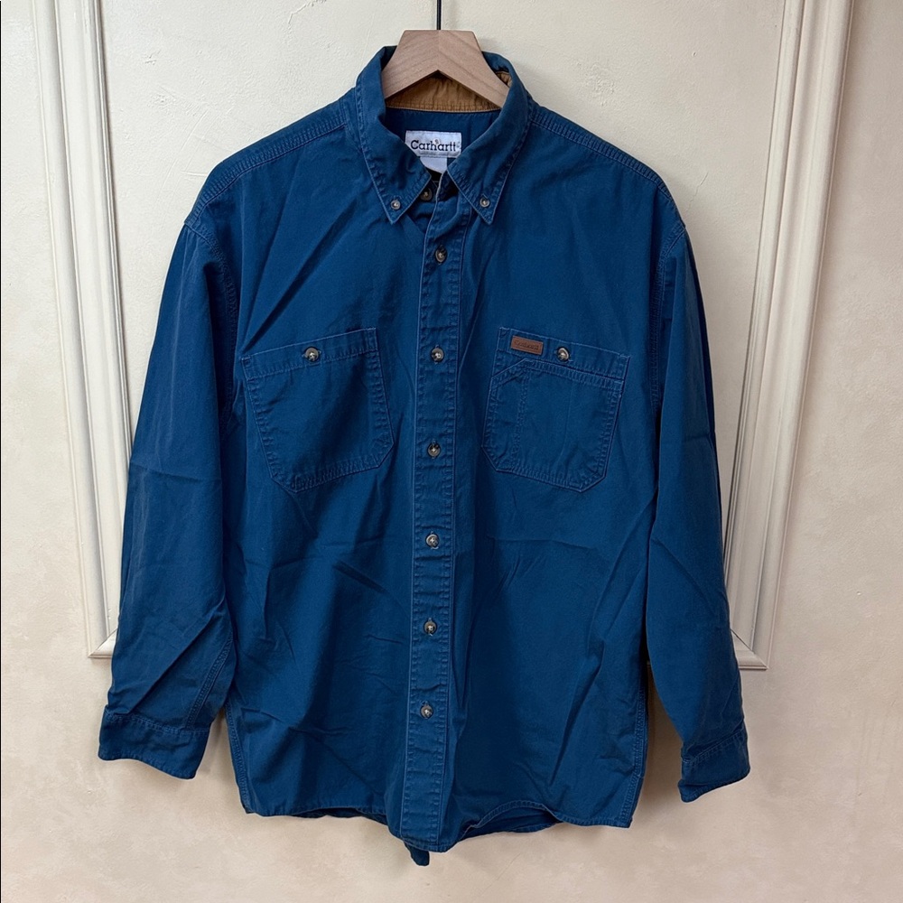 Vintage Carhartt Rugged Wear button-down work shirt